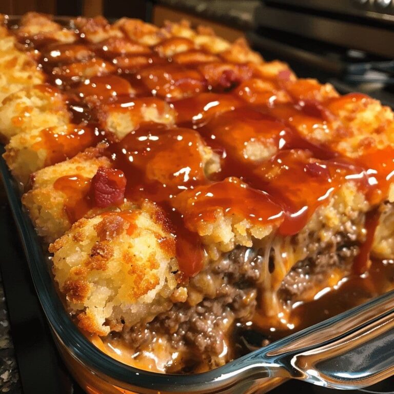 Cheesy Tater Tot Meatloaf Casserole: A Comforting Family Favorite