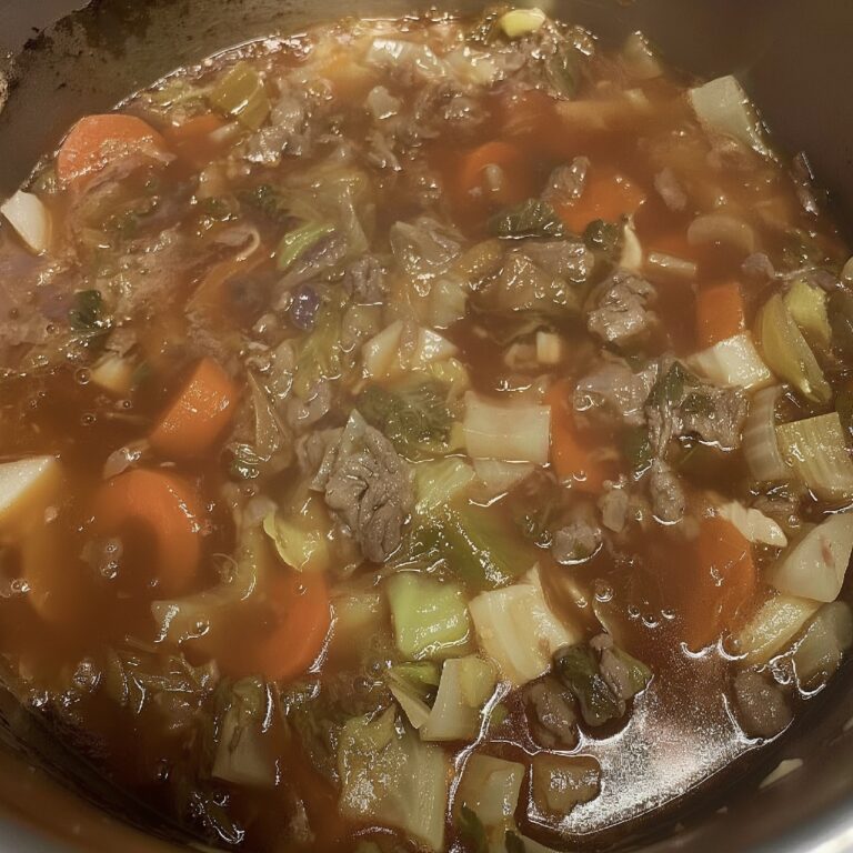 Hearty Cabbage Soup with Beef & Rice: Best Comfort Food Recipe for Family Dinners