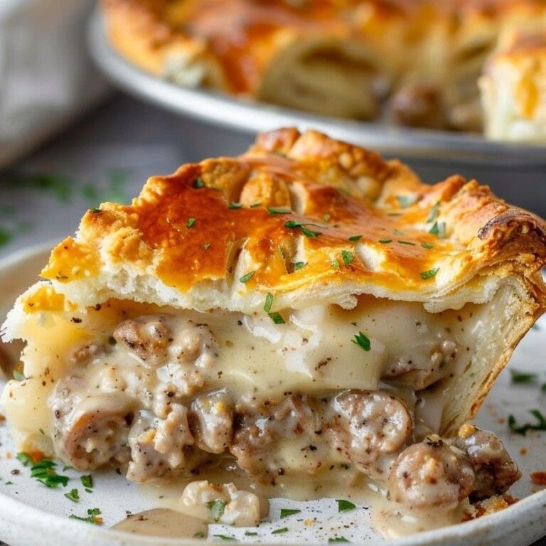 Sausage, Gravy, and Biscuit Pie: The Ultimate Comfort Food Delight