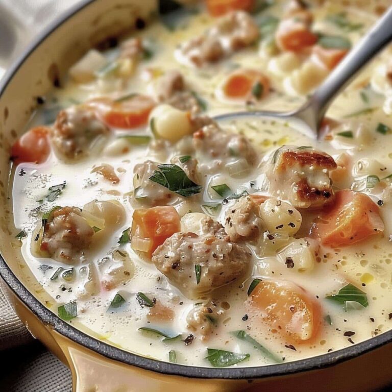 Creamy Parmesan Italian Sausage Soup