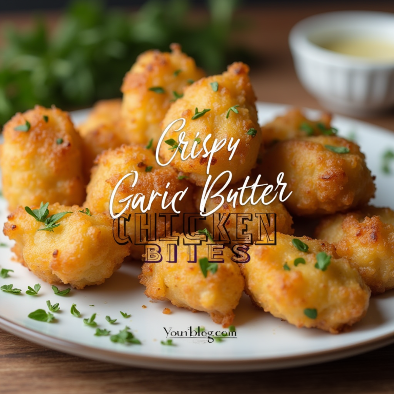 Waw, you have to try this! Look at this new recipe! Crispy Garlic Butter Chicken Bites