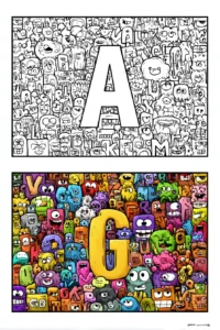 Alphabet Coloring Pages (Free Printables PDF)