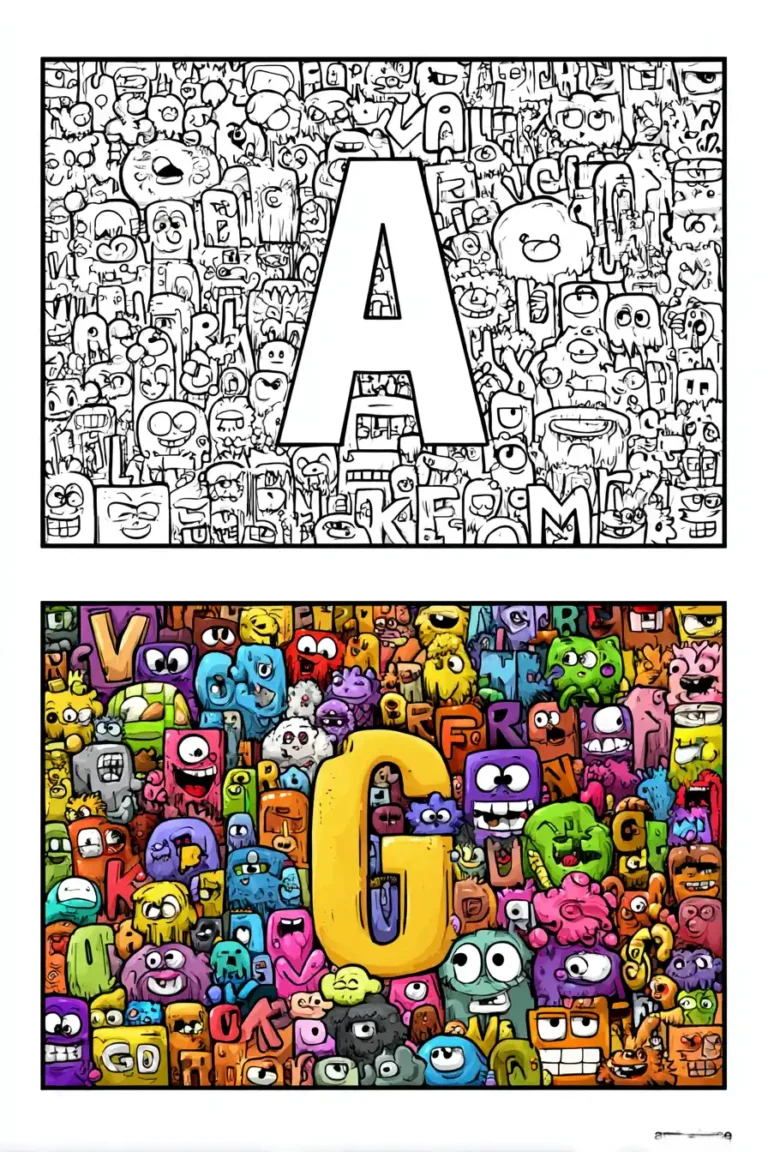 Alphabet Coloring Pages (Free Printables PDF)