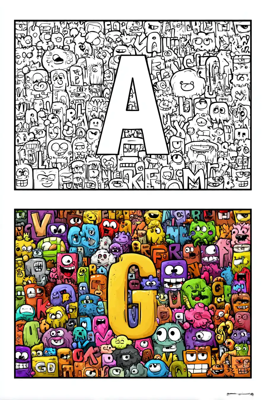 Alphabet Coloring Pages (Free Printables PDF)