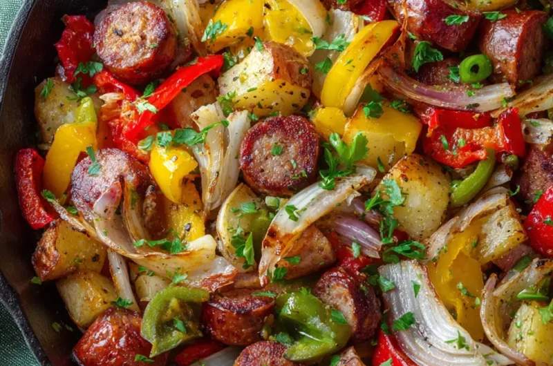 Baked Sausage Breakfast Hash