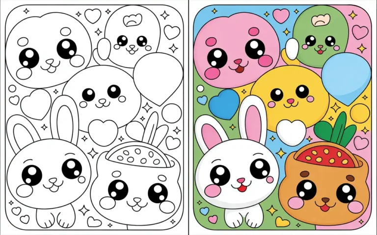 Kawaii Coloring Pages