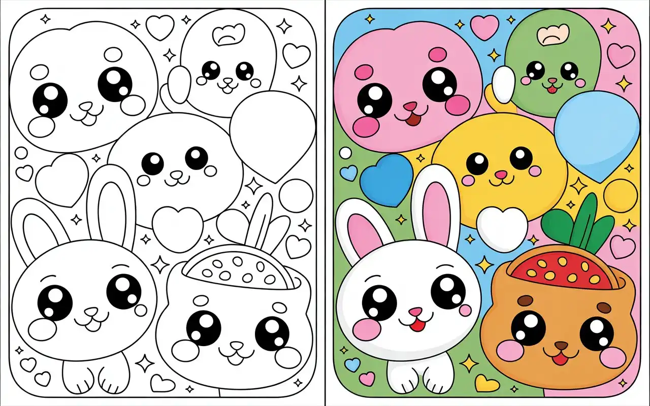 Kawaii Coloring Pages