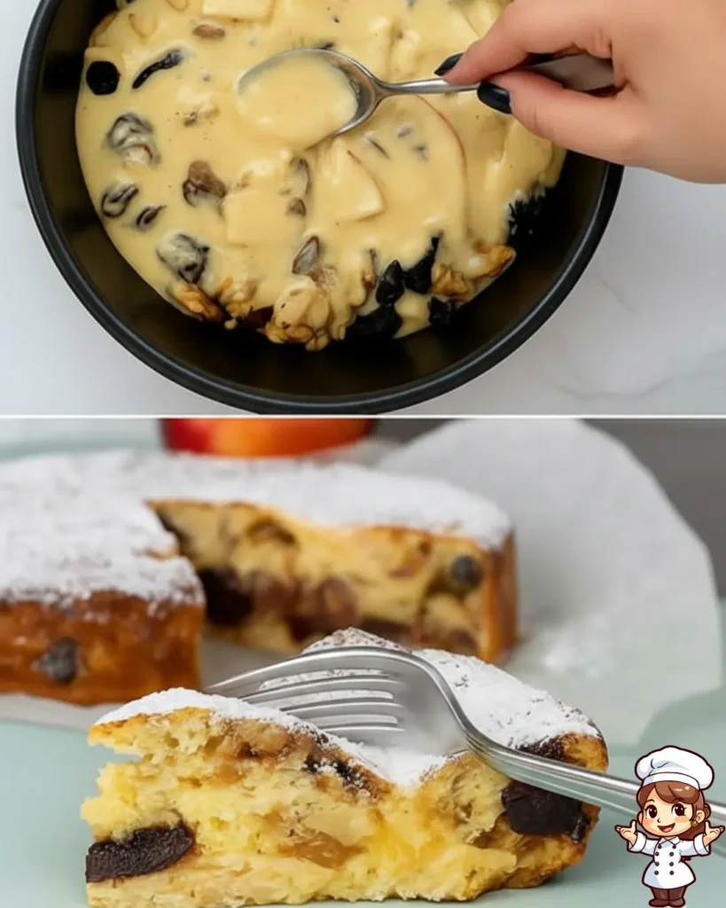 Torta d’Autunno con Frutta e Pochissima Farina